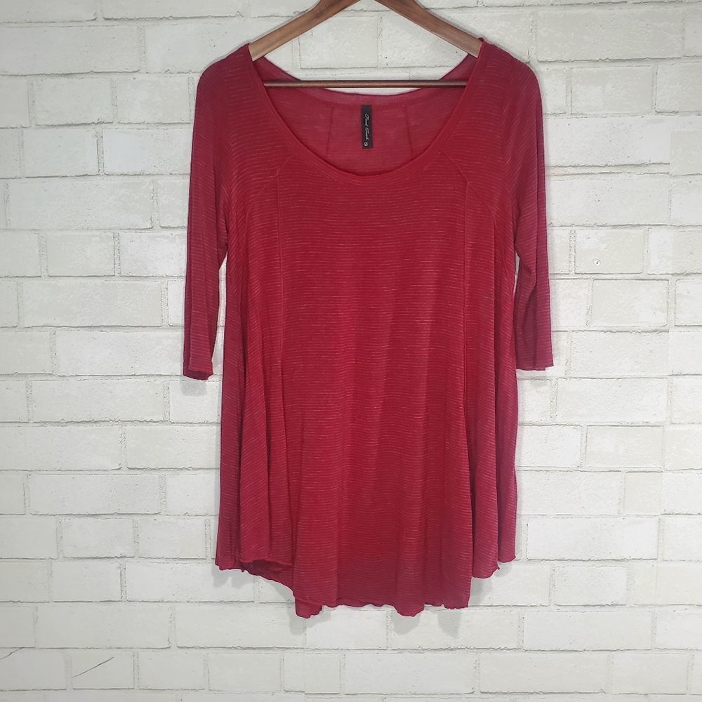 Final Touch flowy stripe top‎